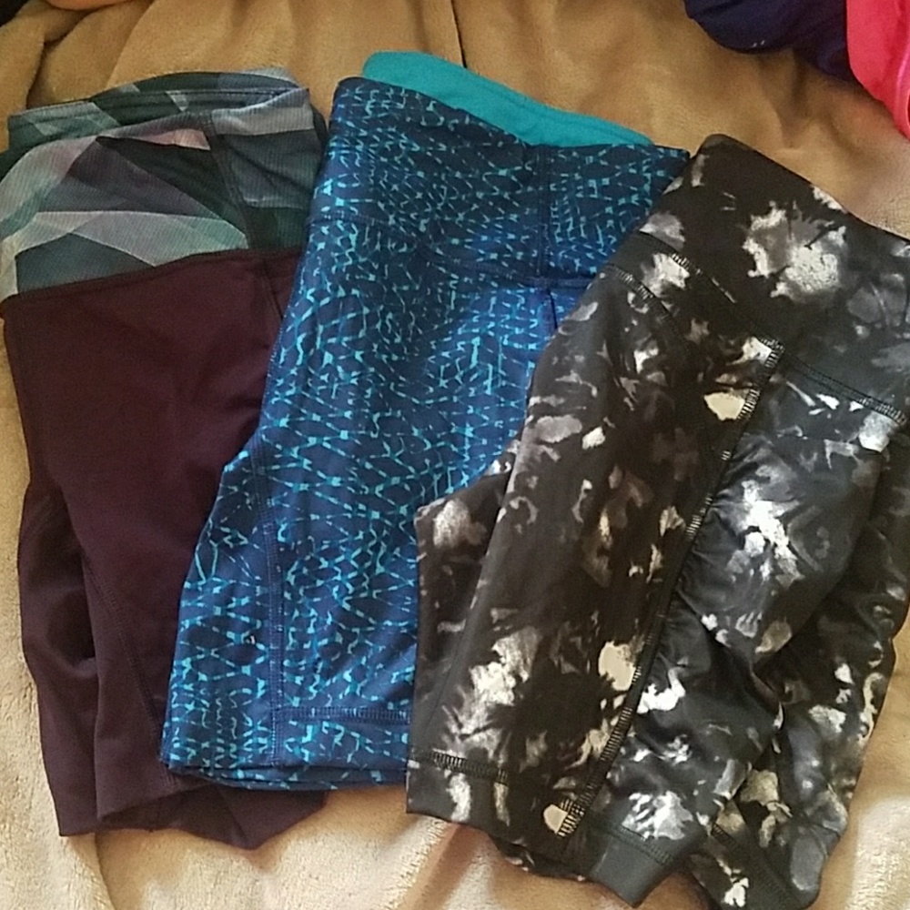 2 lululemon shorts minus purple